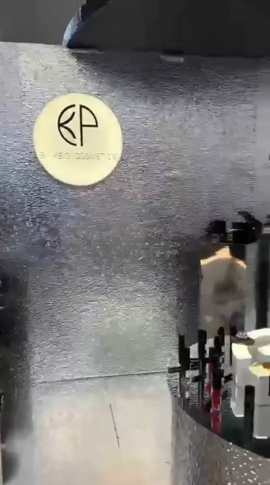 Mirror-steel stand — Cosmetics island